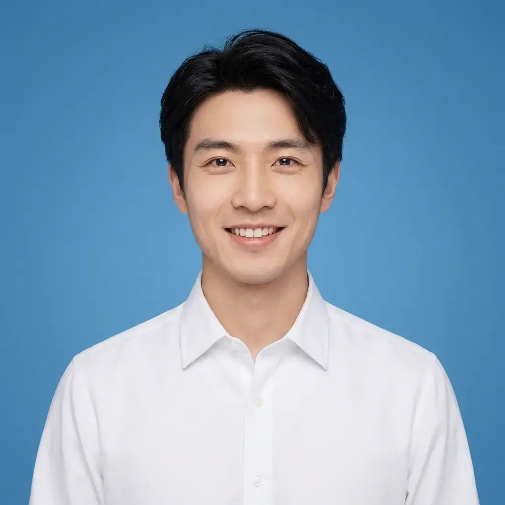 证件照换底色处理后示例