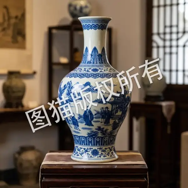 图片去水印处理前示例